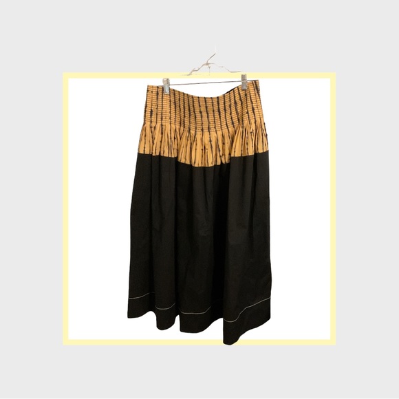 Women’s NWT Sunset Stripe Tory Burch color block skirt size 14